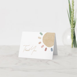 Sunshine Baby Cartões de agradecimentos