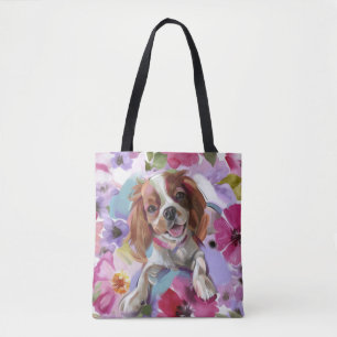 "Sunshine" blenheim cavalier art tote bag