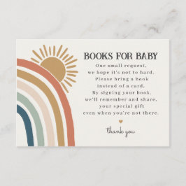 sunshine boho books para o convite para bebês
