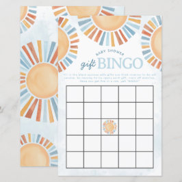 Sunshine Chá de fraldas Gift Bingo Game
