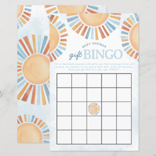 Sunshine Chá de fraldas Gift Bingo Game