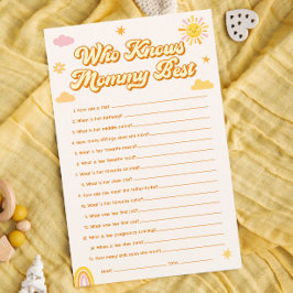 Sunshine Chá de fraldas Que Conhece O Melhor Jogo