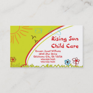 Sunshine Child Care Cartão de visita