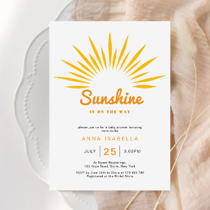 Sunshine Está No Caminho Do Convite Para Chá de fr