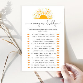 Sunshine Guess Quem Disse Que Era Mamãe Ou Jogo Pa