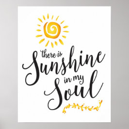 Sunshine no meu Impressão de Arte Alma