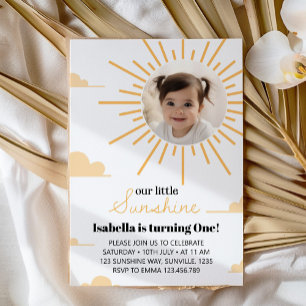 Sunshine Primeira Viagem Em Torno Do Convite Sun A