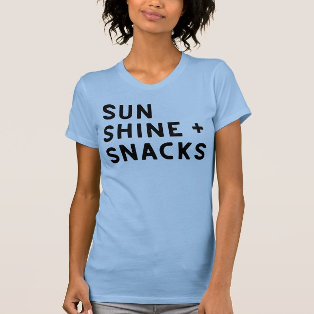 SUNSHINE + SNACKS women's t-shirt (Frente)