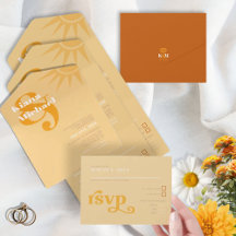 Sunshine Typografia Wedding Butter/Orange ID1048