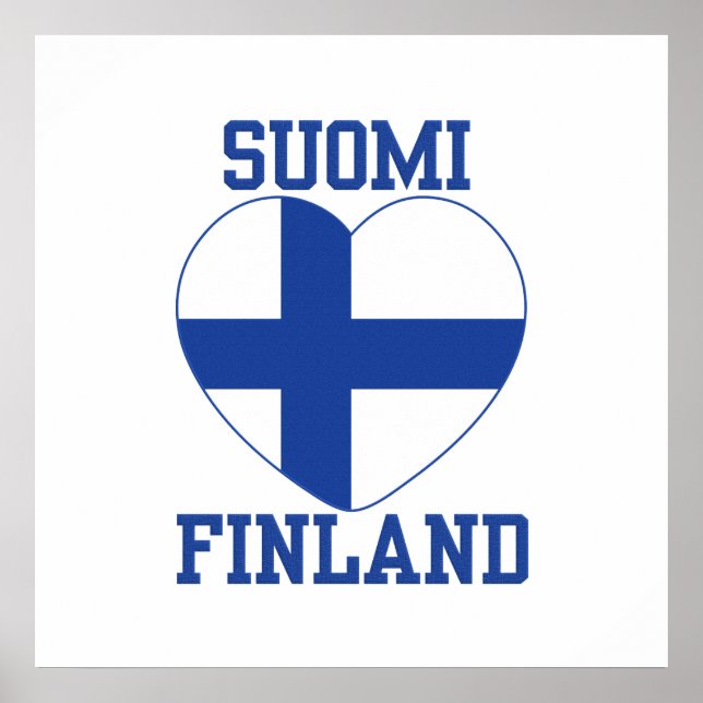 SUOMI FINLAND poster personalizado (Frente)
