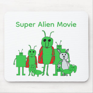 Super Filme Alien Mouse Pad Personagem Completo