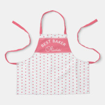 Super Fofo Melhor Confeiteiro Rosa Bolinhas Menina