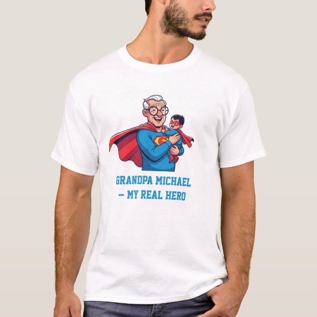 Super Grandpa T-Shirt (Frente)