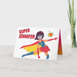 Super Herói Birthday Incrível Cartão de Presente I