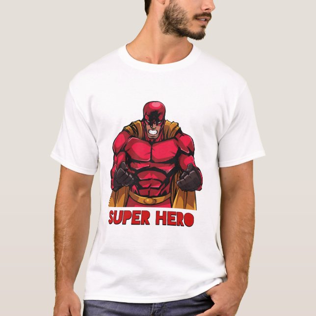 Super Herói da Camisa T (Frente)