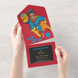 Super-herói das crianças é incrível em um único co