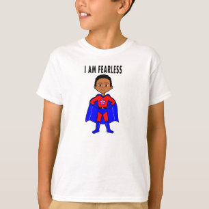 Super-herói EU SOU t-shirt SEM MEDO para meninos