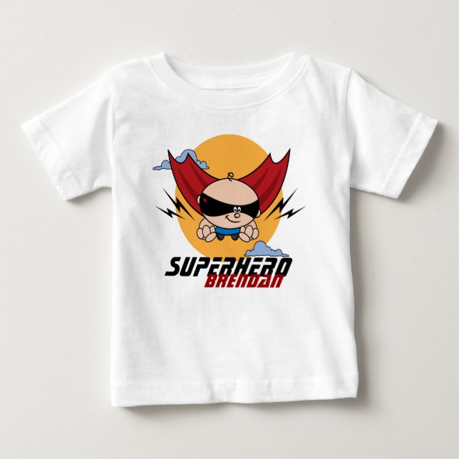 Super-herói Flying Toddler Light T-Shirt (Frente)
