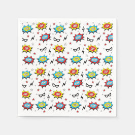 Super-herói guardanapos