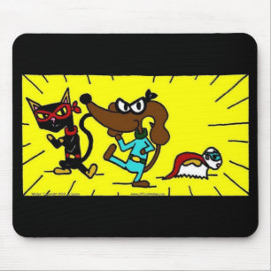 Super-herói Midge Trio Mousepad