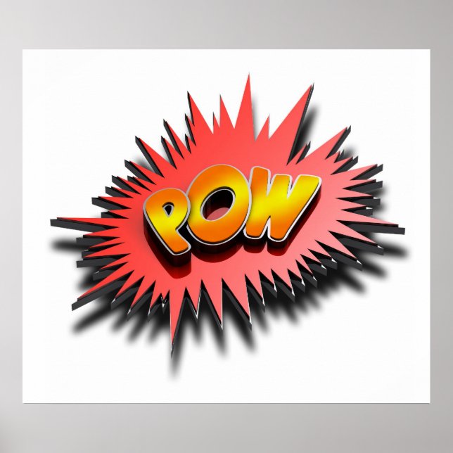 Super-herói POW - Poster (Frente)