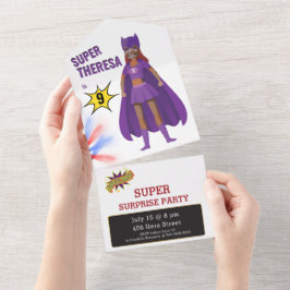 Super-herói Ultimate Girl Birthday
