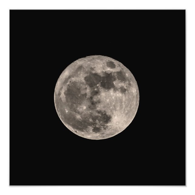 Super Lua Novembro 2016 Impressão de Foto (Frente)