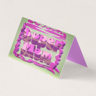 Super Mãe design para Dia de as mães e aniversário