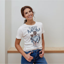 Super Mãe Watercolor T-Shirt