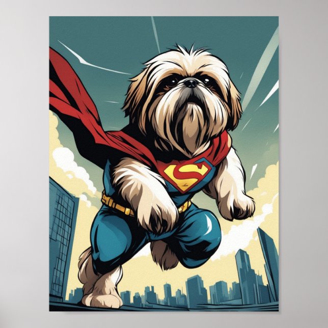 Super Shih Tzu Poster (Frente)