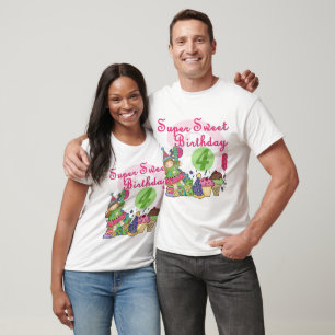 Super Sweet 4th Birthday T-shirts e presentes