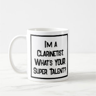 Super Talento Clarinetista. Caneca de Café