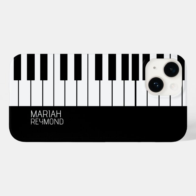 Superfície Preta para Piano com Nome (Verso (horizontal))