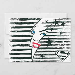Supergirl Relâmpago com Rosto