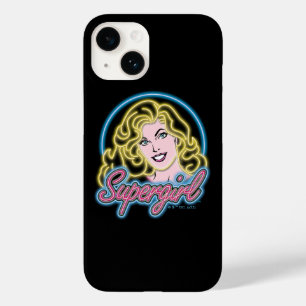 Supergirl Retro Neon Lights Graphic