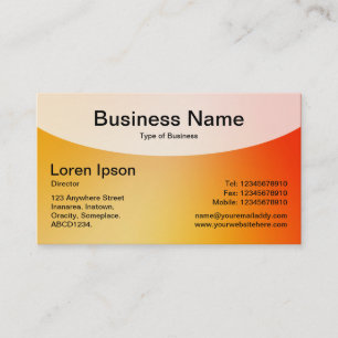 Superior Curvo v4d - Cartão de visita de Gradiente