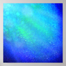 Supernova Azul - Impressão de Arte Digital Vibrant