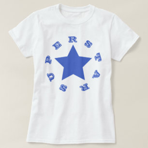 SUPERSTAR  Camiseta básica para mulheres Marinho 