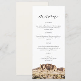 SUPERSTITION MOUNTAIN Watercolor Menu Card (Cartão