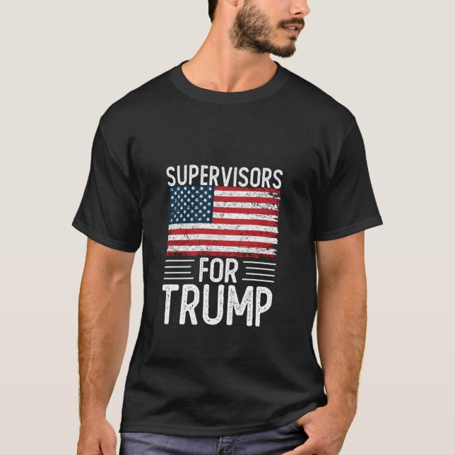 Supervisores Para Trump 2024 Camisas Presidente El (Frente)
