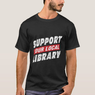 Suporta o T-Shirt da biblioteca local