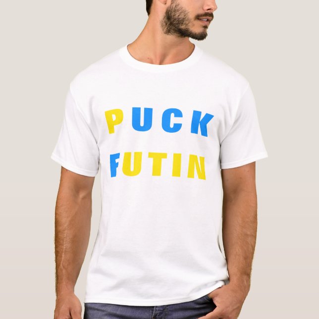 Suportar o T-Shirt Puck Futin da Ucrânia - Liberda (Frente)