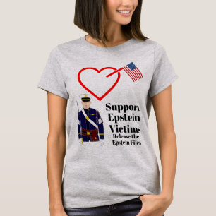 Suportar Vítimas Epstein T-Shirt