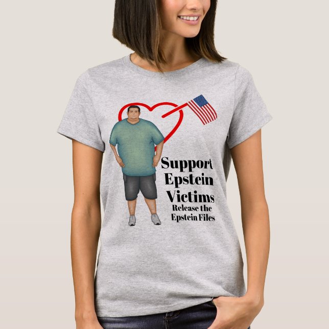 Suportar Vítimas Epstein T-Shirt (Frente)