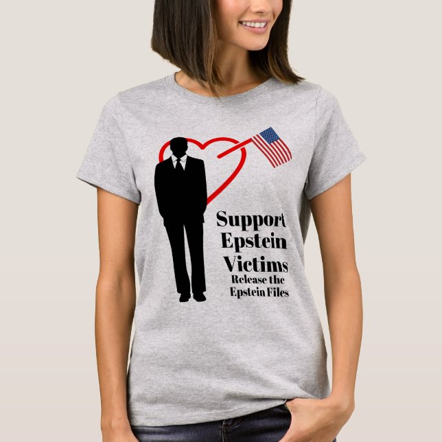 Suportar Vítimas Epstein T-Shirt (Frente)