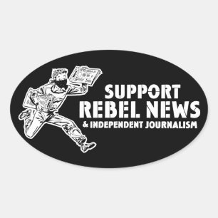 Suporte a adesivos Rebel News