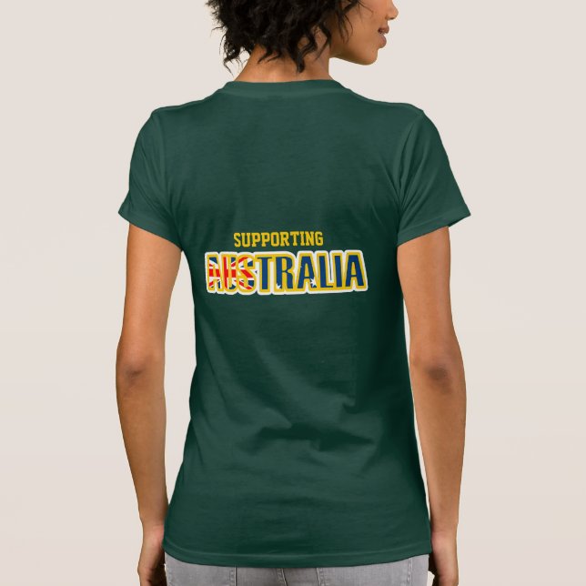 Suporte à camiseta gráfica australiana (Verso)
