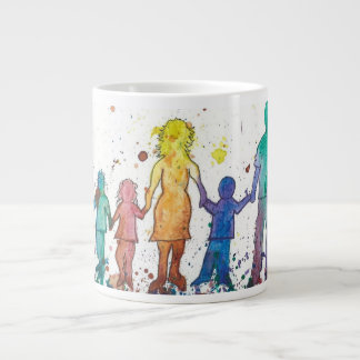 Suporte a Pais de Crianças LGBTQ com caneca jumbo