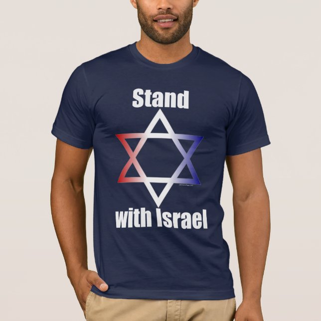 Suporte com t-shirt de Israel (Frente)