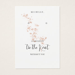 Suporte de Brinco Rosa Água-Marinha para Damas de 